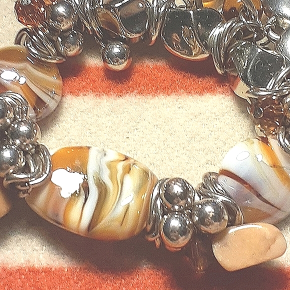 4 for $25- Handmade Glass Jewelry Harlequin Set. - Picture 10 of 11